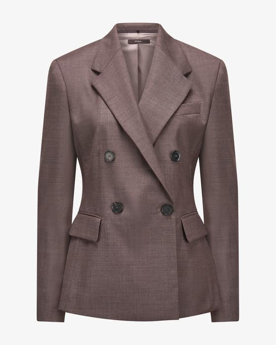Doppelreiher-Blazer aus Schurwolle