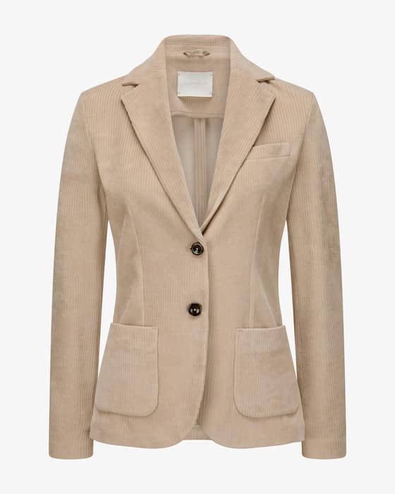 Cordblazer Slim Fit aus Baumwoll-Mix