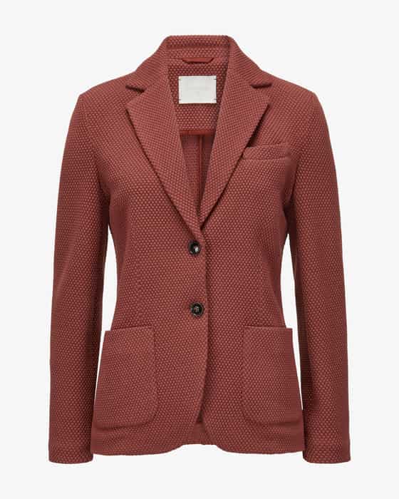 Strickblazer Slim Fit aus Schurwoll-Mix