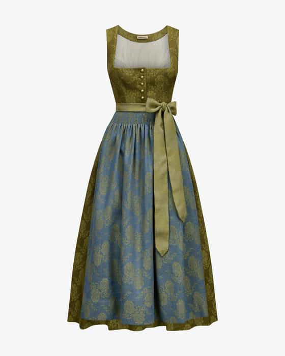 x LODENFREY Babette Dirndl lang mit Schürze 