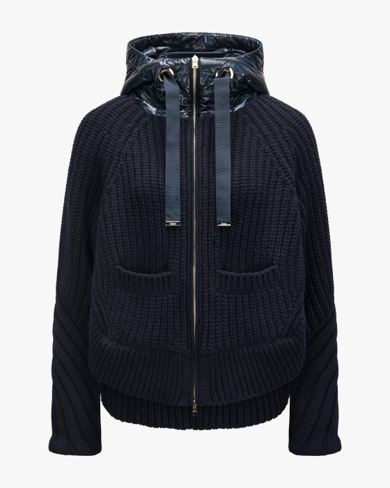 Hybrid-Woll-Daunenjacke