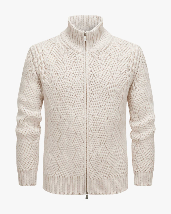 Strickjacke aus Schurwoll-Cashmere-Mix