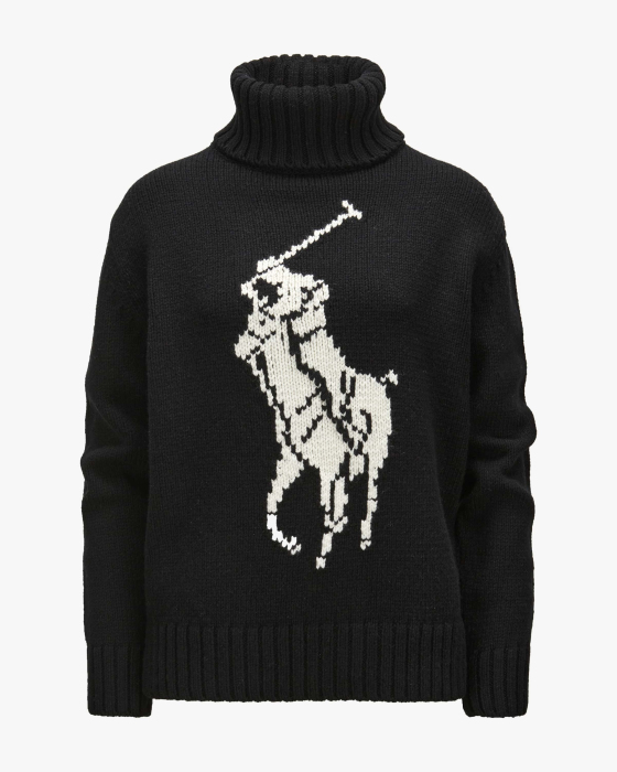 Rollkragenpullover aus Wolle