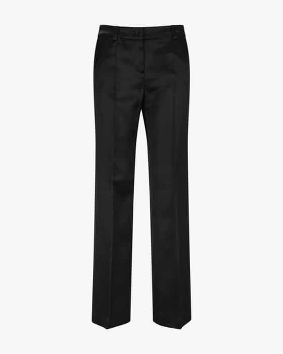 Satinhose aus Viskose und Wolle