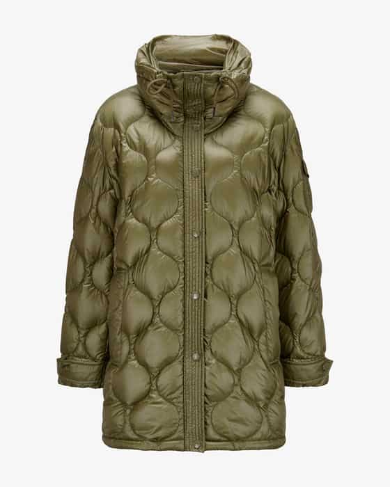 ダウンジャケット・コート MONCLER | Olive Green Goose down Parka Jacket Badete Moncler - Baux Olive Green Down Jacket | Mitchell Stores
