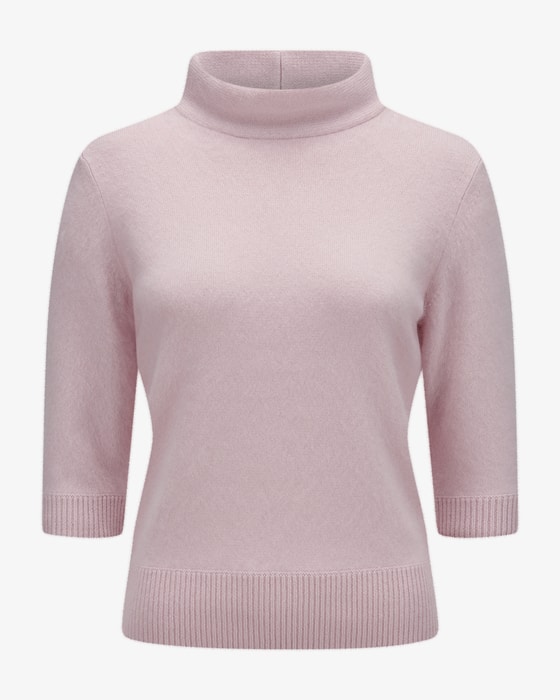 Fluffy statement sweater in virgin wool-cashmere blend