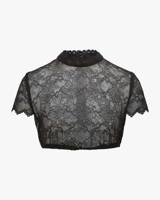 Dirndlbluse semi-transparent