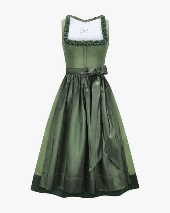 Vogue Midi-Dirndl mit Seidenschürze 