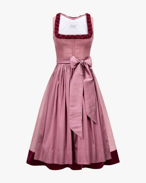 Vogue Midi-Dirndl mit Seidenschürze