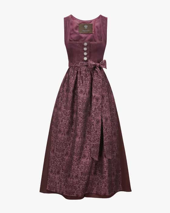x LODENFREY Linderhof Dirndl lang mit Schürze