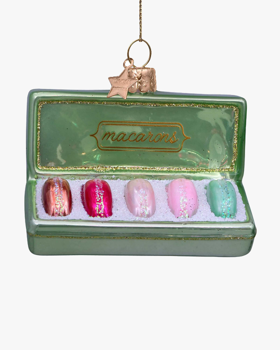 Box of Macarons Weihnachtsanhänger 