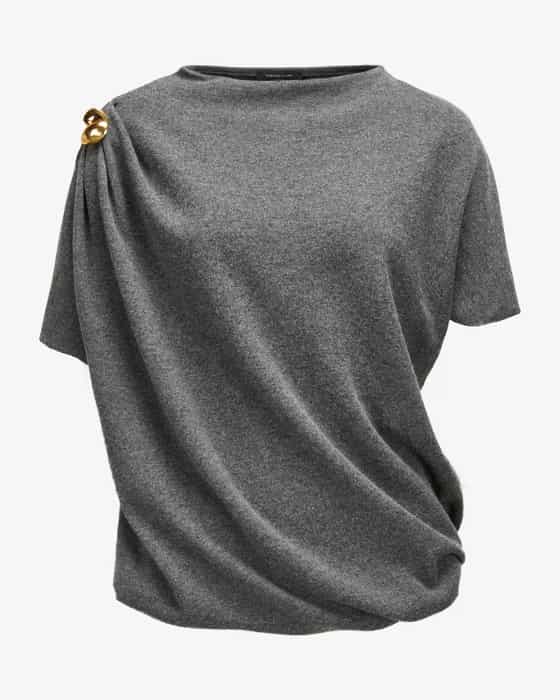 Strickshirt aus Merinowoll-Seiden-Mix