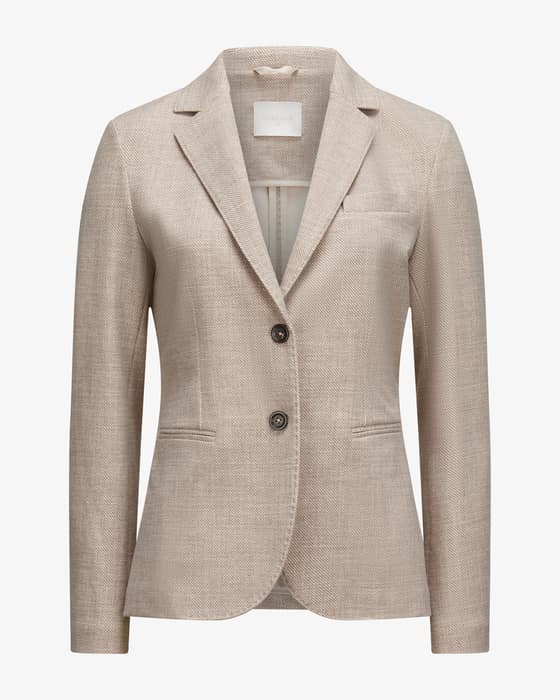 Blazer Slim Fit aus Baumwolle und Elasthan
