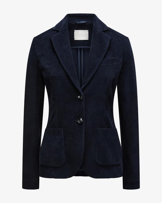 Cordblazer Slim Fit aus Baumwoll-Mix