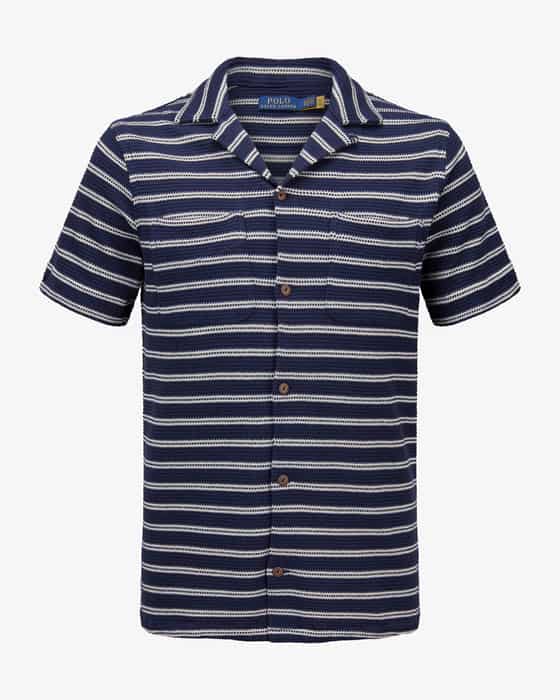 Strickhemd aus Baumwoll-Mix