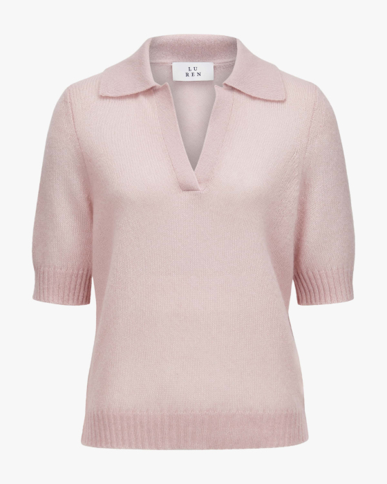 Strick-Poloshirt Adelar aus Cashmere und Seide