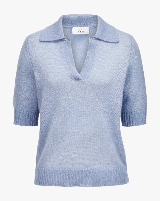 Strick-Poloshirt Adelar aus Cashmere und Seide
