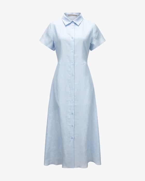 Leinen-Hemdblusenkleid