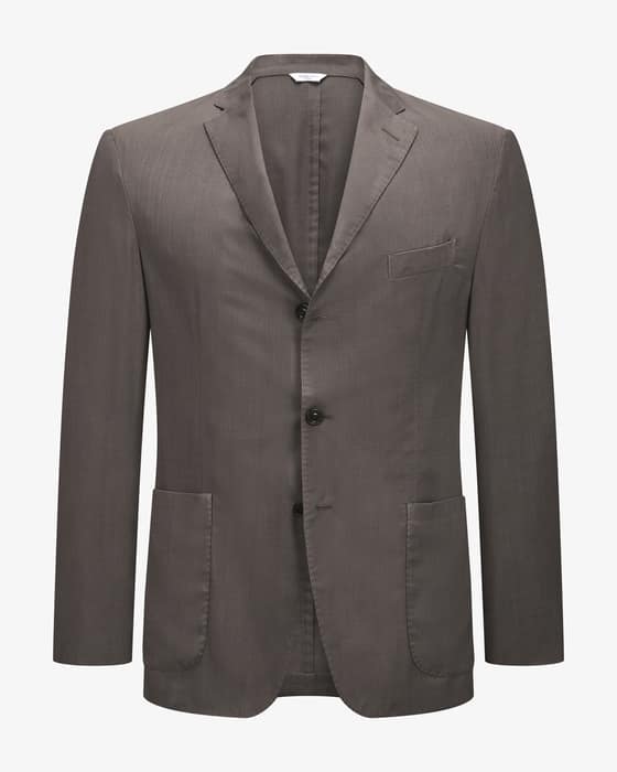 Sakko aus Schurwolle und Seide