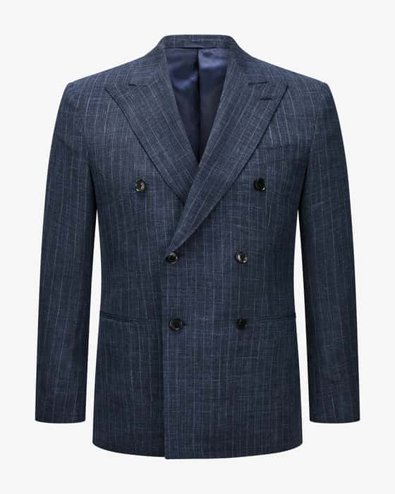 Doppelreiher-Sakko aus Woll-Seiden-Mix