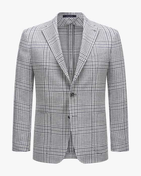Tagliatore Double-breasted jacket in virgin wool-cotton blend