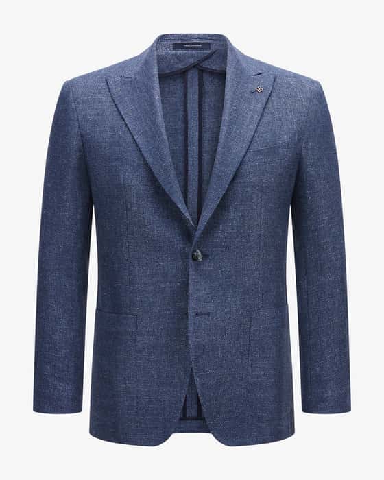 Sakko aus Schurwolle und Leinen