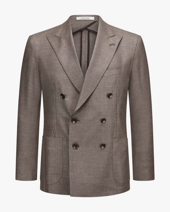 Doppelreiher-Sakko aus Seide und Schurwolle
