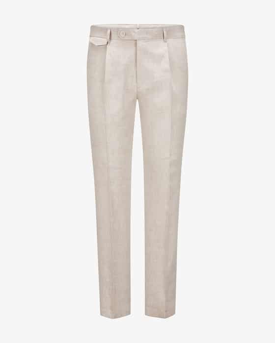 Hose Silvi aus Leinen und Schurwolle
