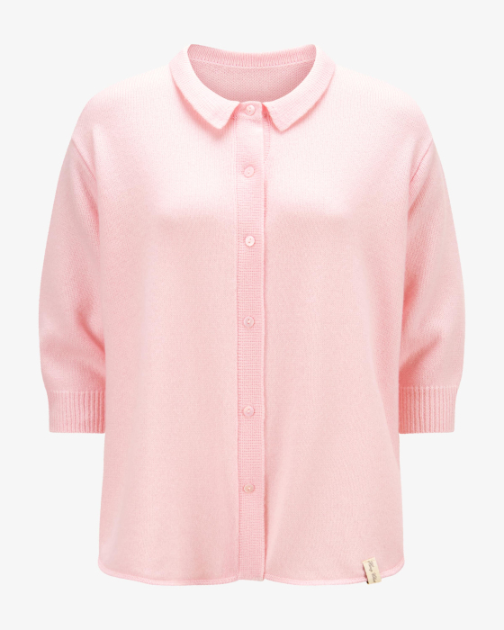 Strickjacke aus Cashmere und Baumwolle