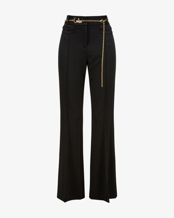 Hose Fawn Flap Pocket aus Viskose-Mix