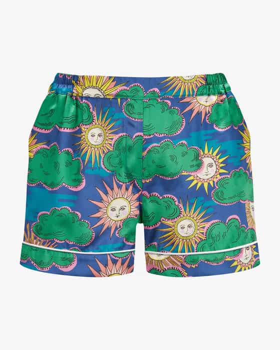 Jade Seiden-Pyjamashorts