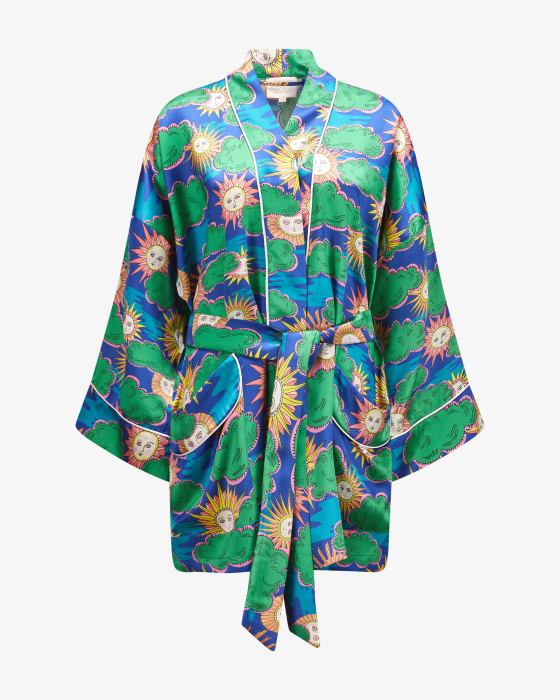 Jade Seiden-Kimono
