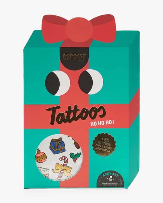 Weihnachtliche Kindertattoos