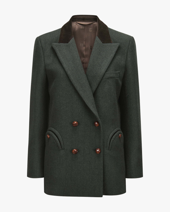 Cheveyo Everynight Doppelreiher-Blazer aus Schurwolle