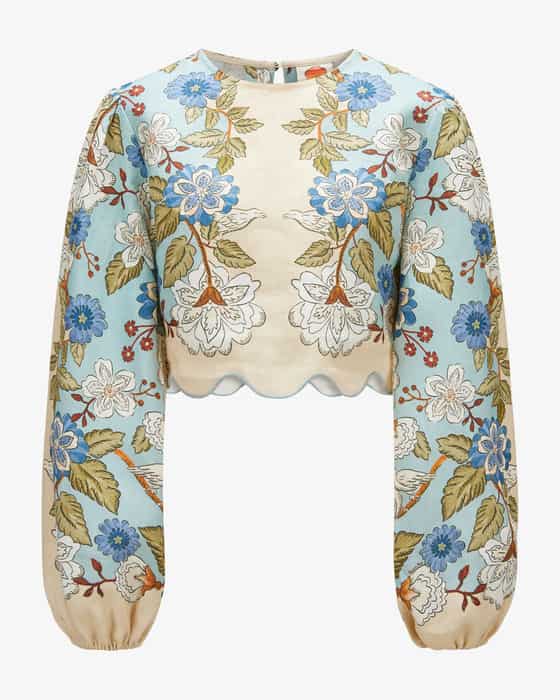 Leinenbluse Garden Scarf 