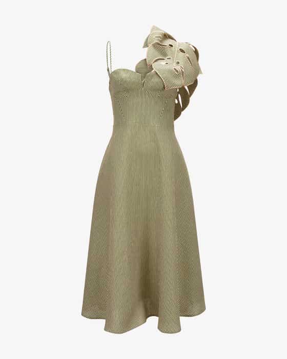 Kleid Striped Monstera