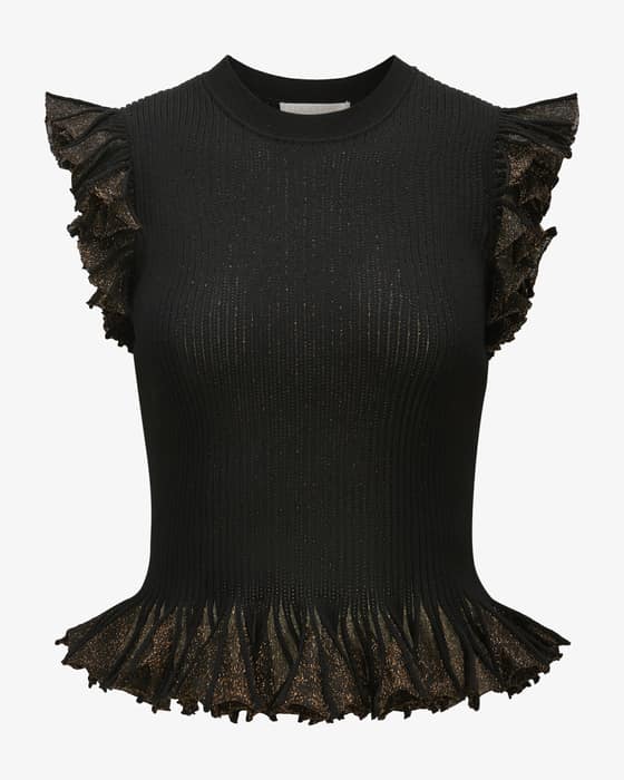 Leila Stricktop aus Viskose-Mix