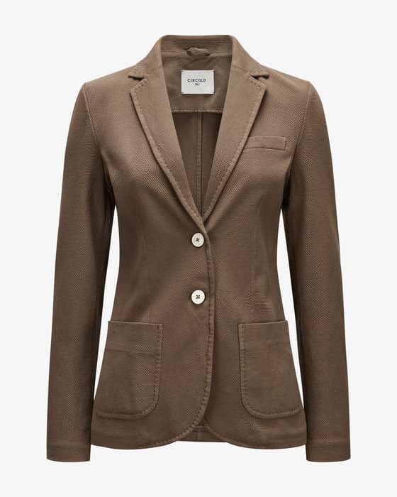 [新品] CIRCOLO 1901 ジャケット 48 ブラウン 新品 Circolo1901 秋冬 テーラードジャケット 茶色 48 M～L