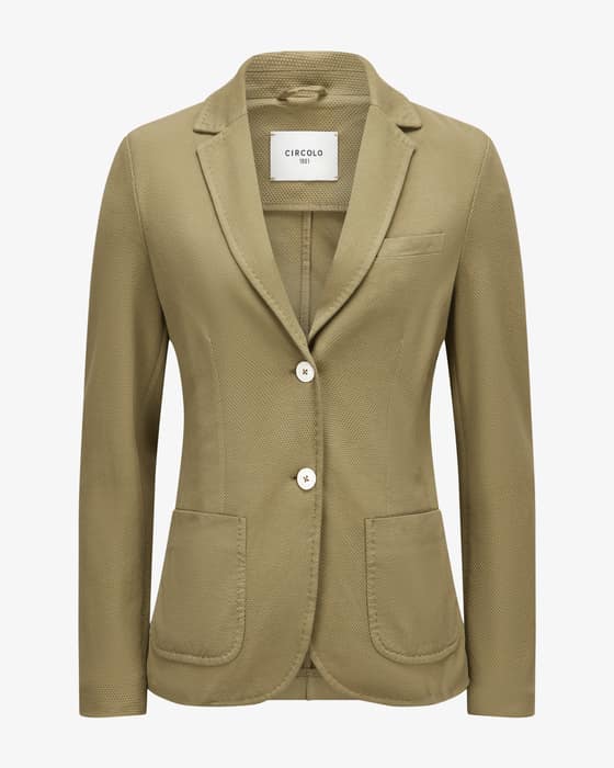 Blazer Slim Fit aus Baumwolle