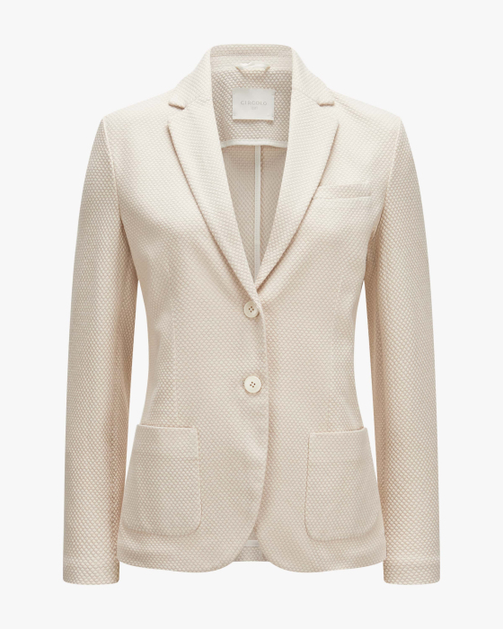 Strickblazer Slim Fit aus Baumwolle