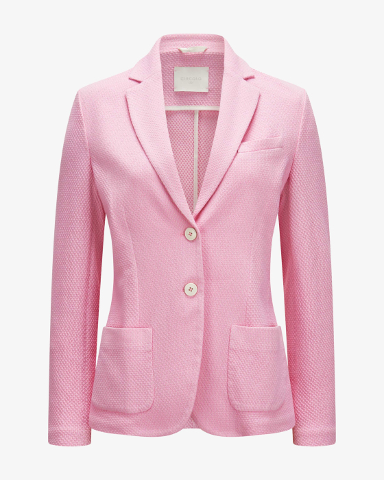Strickblazer Slim Fit aus Baumwolle