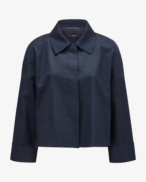 Blazer aus Baumwoll-Mix