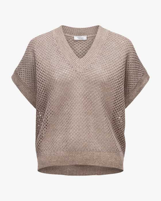 Pullunder aus Leinen-Baumwoll-Mix