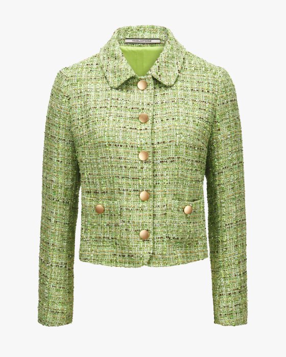 Bouclé-Blazer Idelle aus Baumwoll-Mix