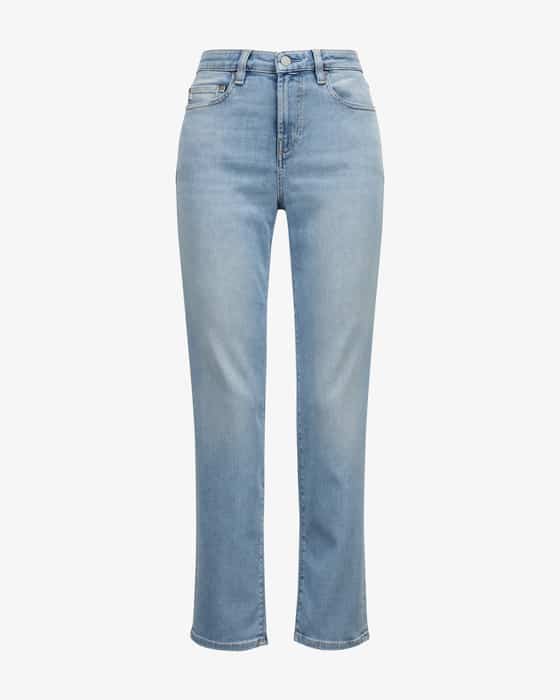 Jeans Girlfriend Mid-Rise Straight 