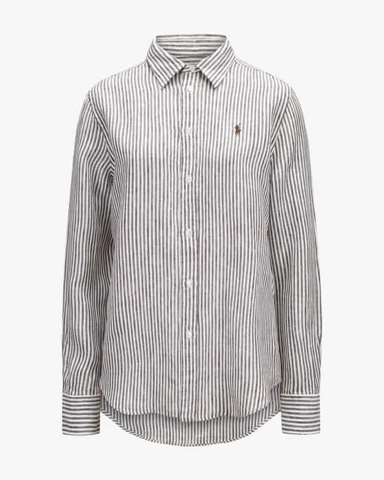 Leinen-Hemdbluse Classic Fit 