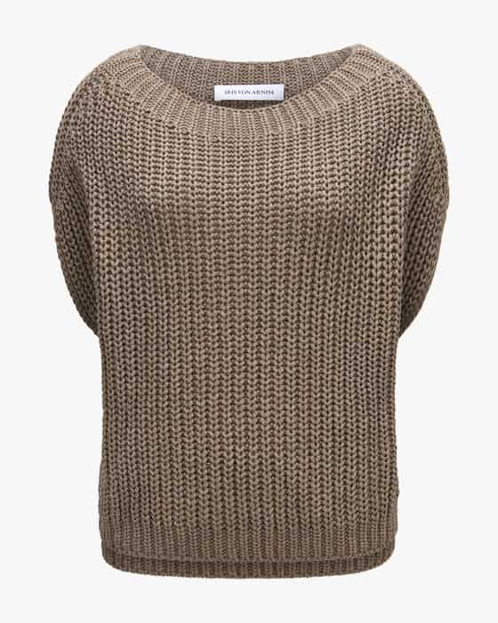 Pullunder Avelin aus Seide und Leinen