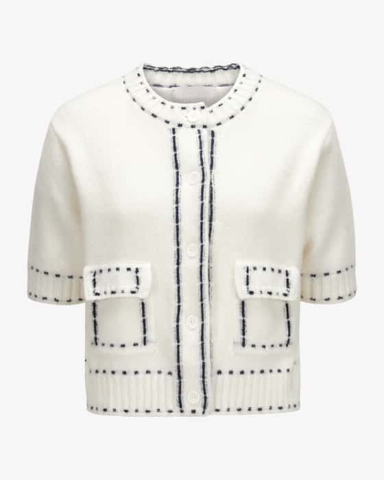 Strickjacke aus Cashmere und Baumwolle 