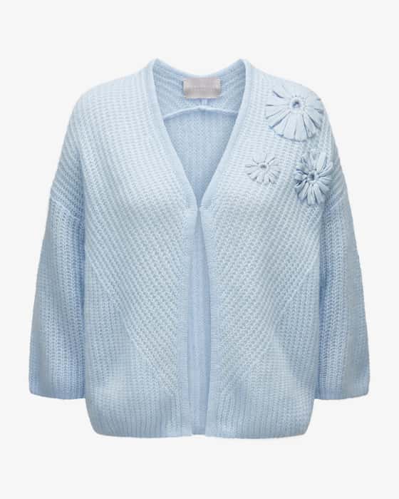 Strickjacke aus Cashmere und Baumwolle