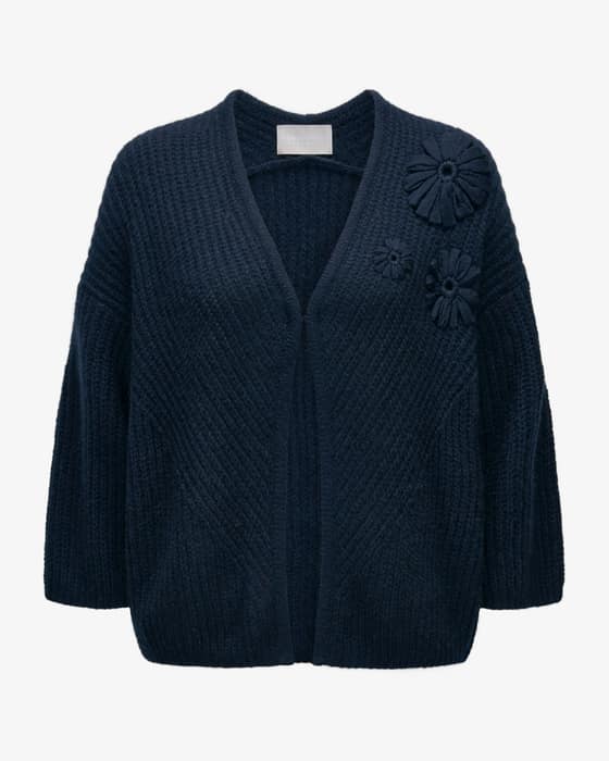 Strickjacke aus Cashmere und Baumwolle